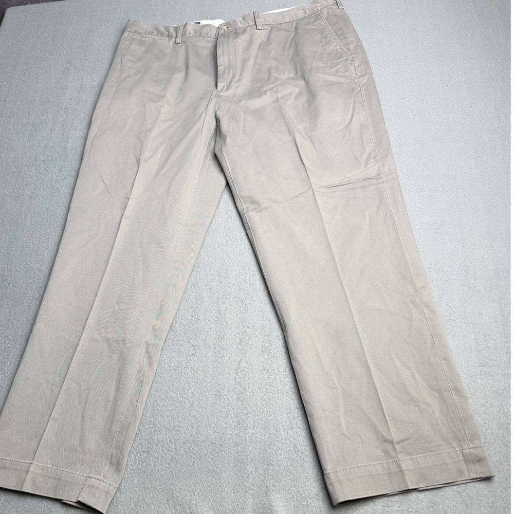 Polo‎ Ralph Lauren Preston Pant Mens 40x30 Grey Cotton Twill Chino Trousers